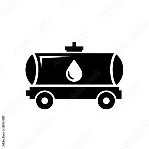 Vector art of black and white illustration of a parachute