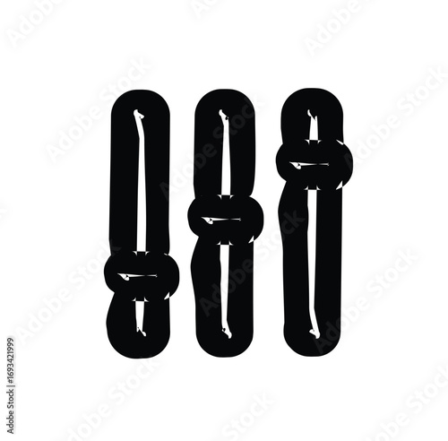 Vector Ink Grunge Brush Strokes. Icon, Logo, Design Elements