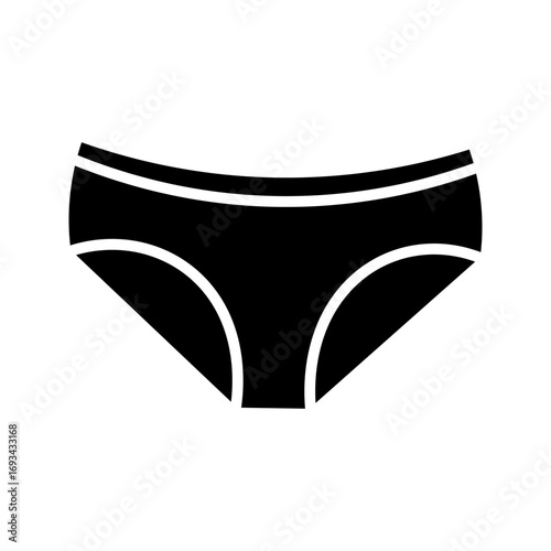 Underwear icon on white background