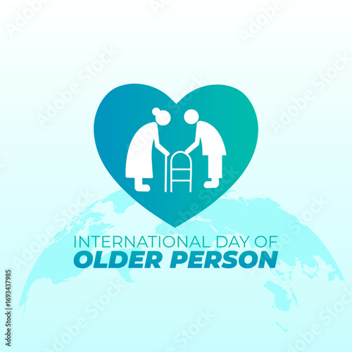 vector graphic of International Day of Older Persons ideal for International Day of Older Persons celebration