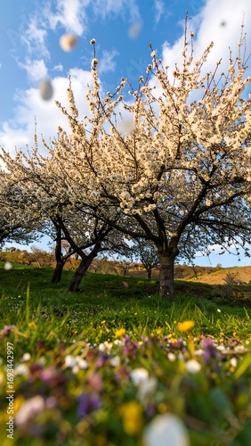Wallpaper Mural Spring blossoms in a field Torontodigital.ca