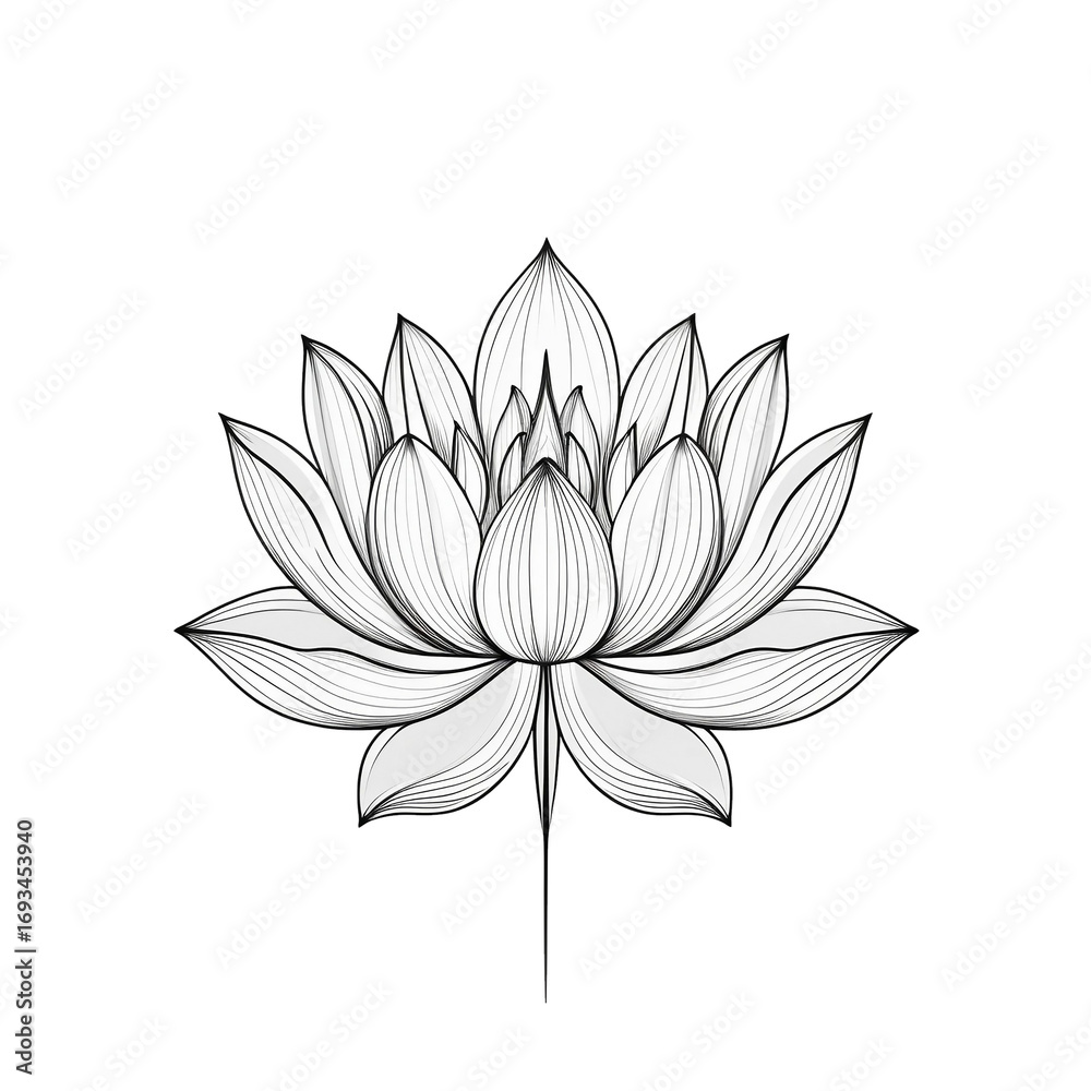 Fototapeta premium lotus flower isolated