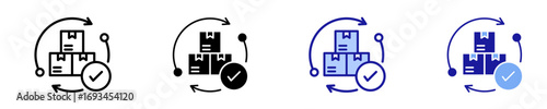 Fulfilment  Icon Set Multiple Style Collection
