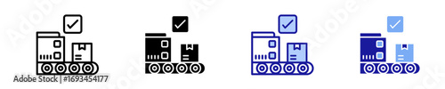 Production  Icon Set Multiple Style Collection
