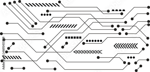 electronic circuit abstract technology design elements