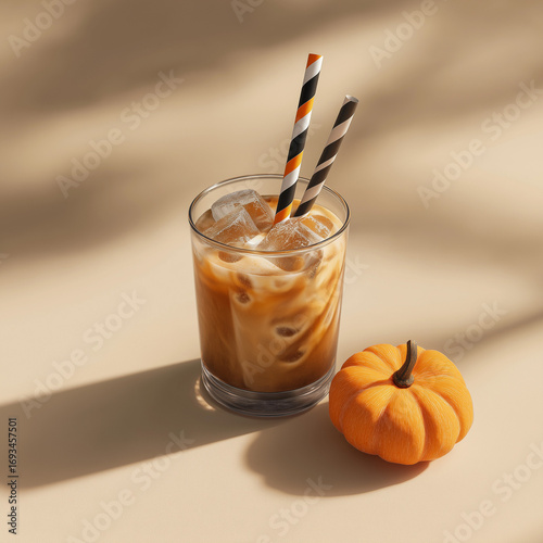  iced coffee halloween theme