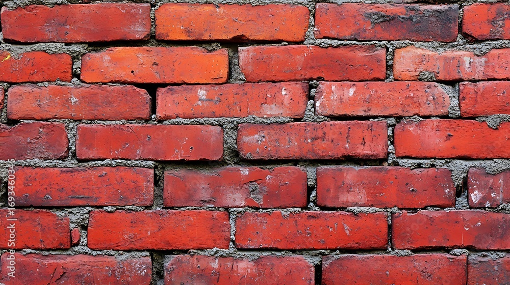 Obraz premium Red brick wall texture background for construction and design