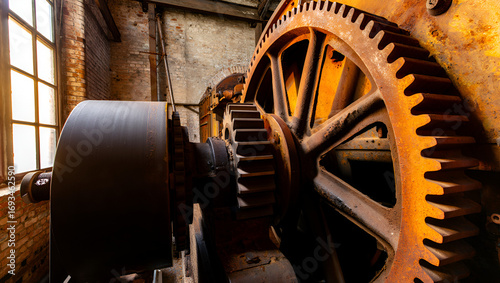 old rusty gear wheels