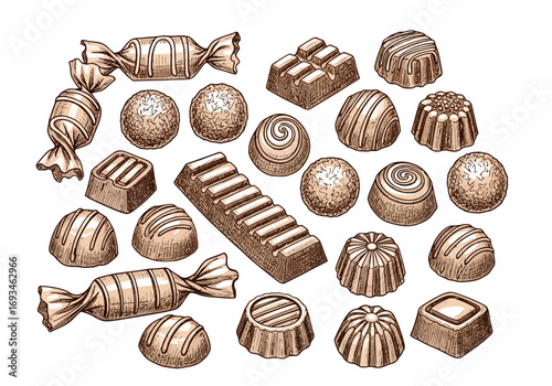 Assortment of chocolates