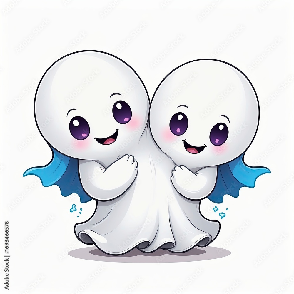 Obraz premium Clip Art 10 Cute Ghost Collection