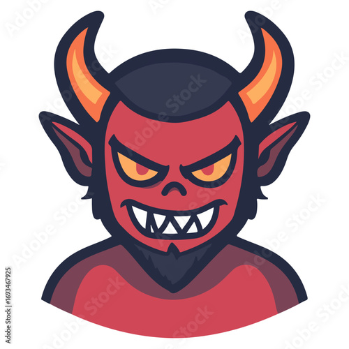 devil, costume, halloween, festival, vector, transparent background, demon, icon, evil, monster, horror, isolated, satan