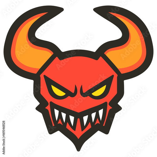 devil, costume, halloween, festival, vector, transparent background, demon, icon, evil, monster, horror, isolated, satan