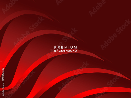Abstract background of wavy lines in red color. Modern design for banner, card, web design, banner, certificate, etc.