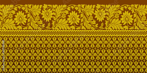 beautiful graphic saree design and this sari design is in Indian style which is for textile fashion industry and it can be used as wallpaper backdrop and website bg this style is originated in india 