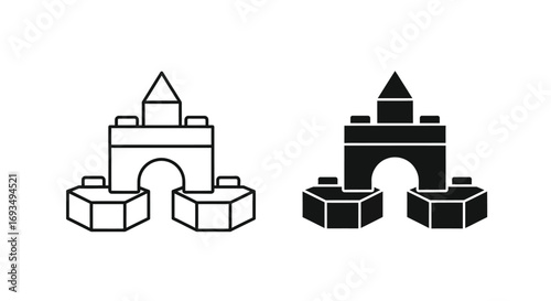 Building Block Toy Icon