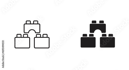 Building Block Toy Icon