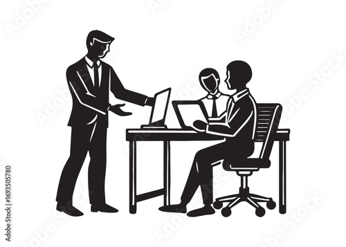 Manager Leading a Team Meeting.