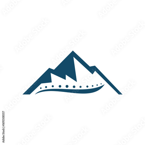 Blue Mountain Spine Logo – Professional Chiropractic Design