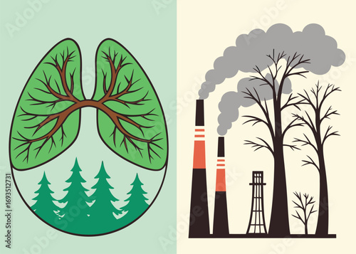 Clean vs. Polluted Environment: Air Quality and Climate Change