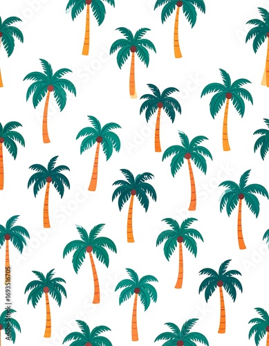 Tropical palm trees pattern