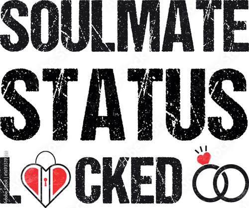 Soulmate Status Locked Wedding Heart amp Ring Theme