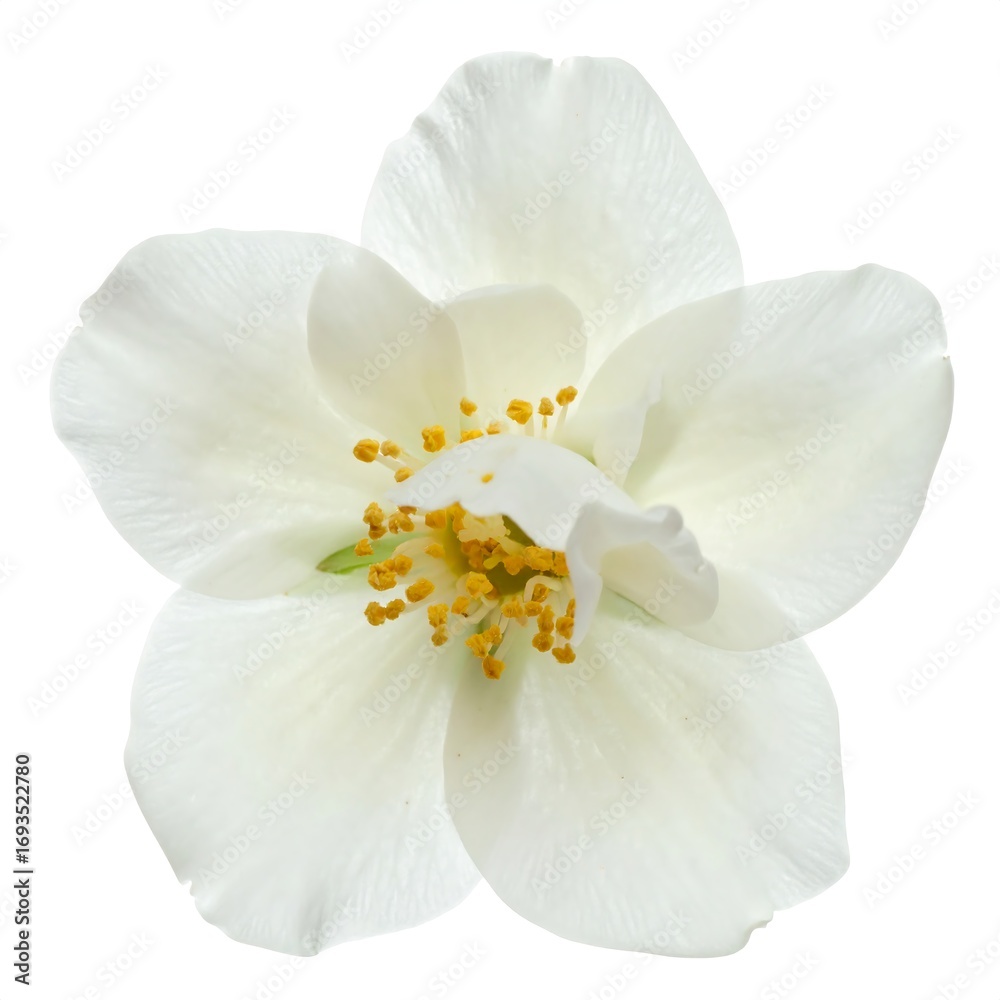 Obraz premium White Jasmine Flower Close-Up