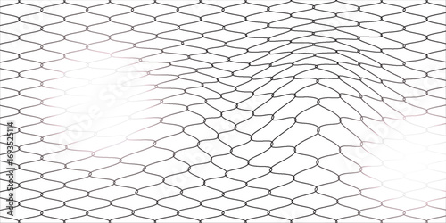 Wire mesh fence isolated on white background.vector eps10