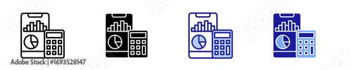 Accounting  Icon Set Multiple Style Collection