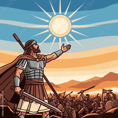 Joshua Commanding the Sun to Stand Still Biblical story
