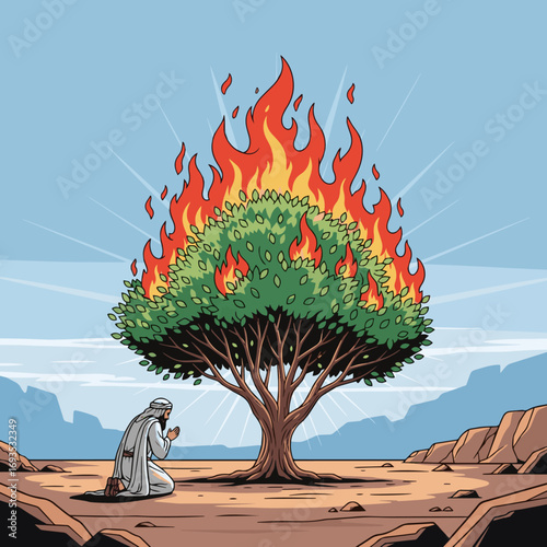 Moses And The Burning Bush, bible story