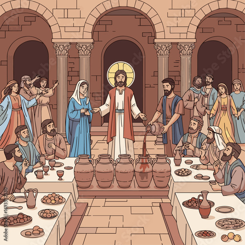 The Marriage at Cana of Galilee, bible story