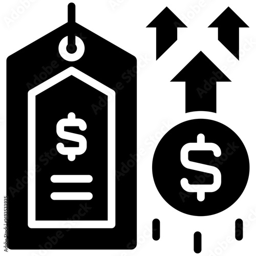price icon isolated on white background. vector illustration icon for  business brokerage