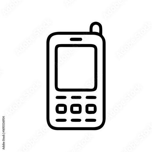 mobile phone isolated on white