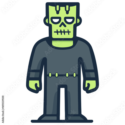 frankenstein, costume, halloween, festival, vector, transparent background, horror, evil, scary, pollution, danger, suit, icon