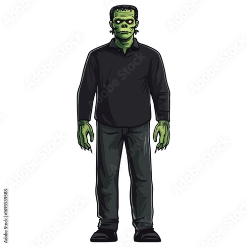 frankenstein, costume, halloween, festival, vector, transparent background, horror, evil, scary, pollution, danger, suit, icon