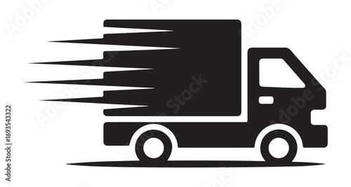 delivery truck with a box