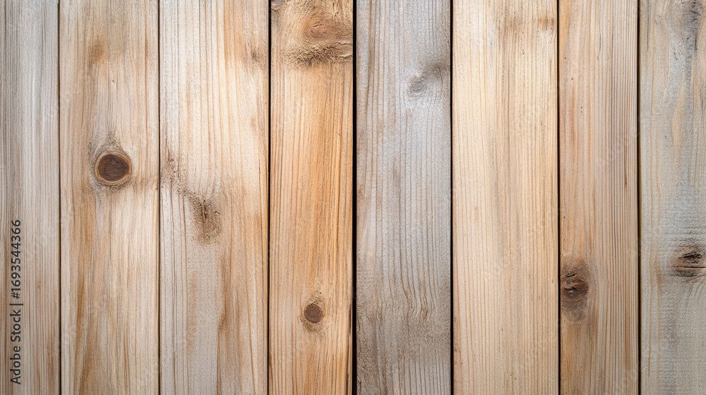 Naklejka premium Wooden planks with natural textures and colors create warm, rustic feel