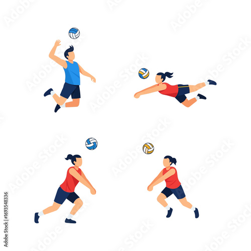 A man Performing Volleyball Exercises for Fitness and Fun
