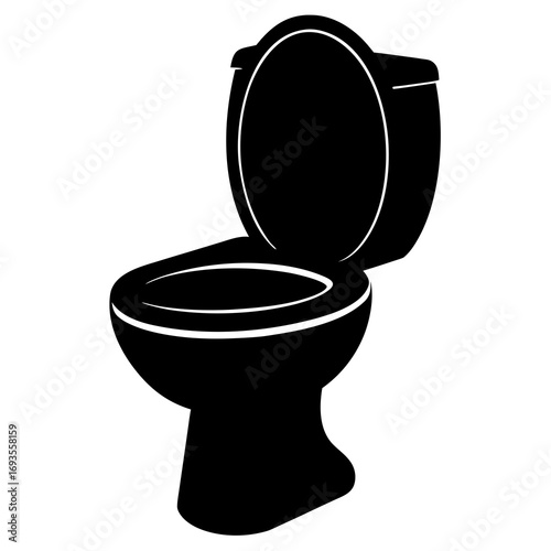 toilet silhouette illustration