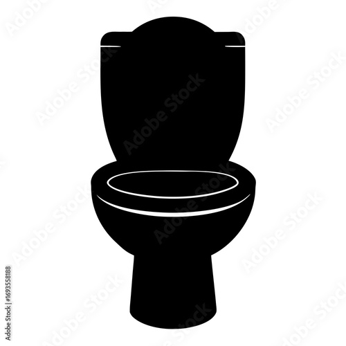 toilet silhouette illustration