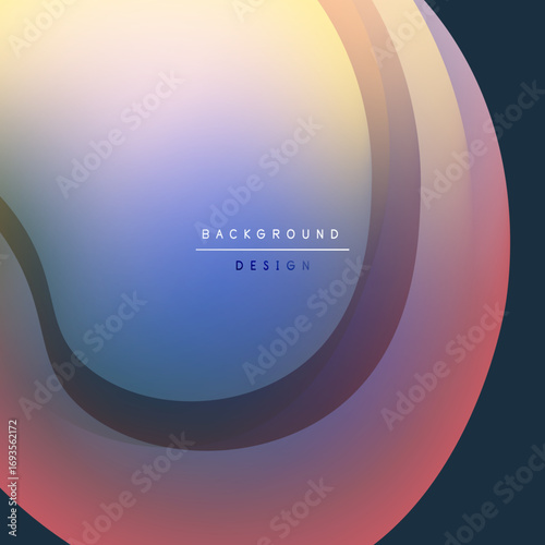 Abstract gradient background. Soft color transitions create flowing shapes, modern design element. Minimalist aesthetic, calming visual impact.