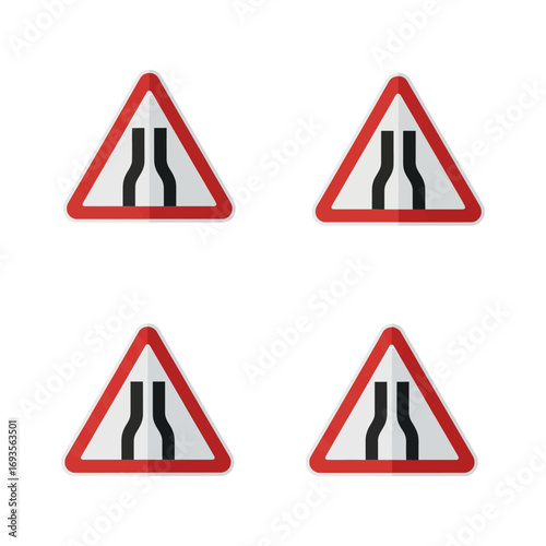 Narrow Road Ahead: Street Signs for Safe Driving