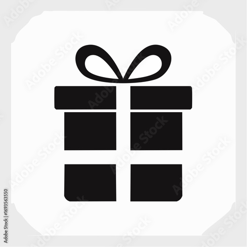 A simple gift box tied with a decorative ribbon, perfectly wrapped and ready to be given