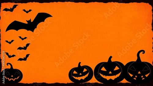 halloween background with pumpkin