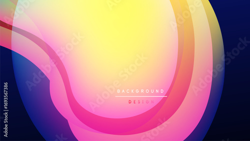 Abstract fluid shapes blend vibrant colors. Gradient transitions create dynamic visual effect. Modern design element for backgrounds.