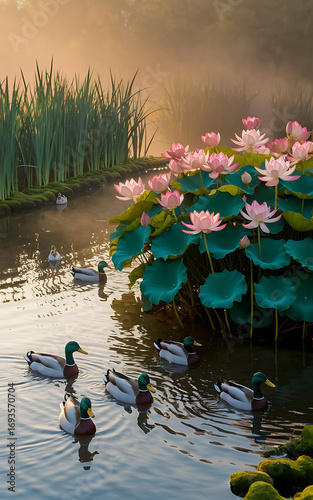 Ducks on the lake