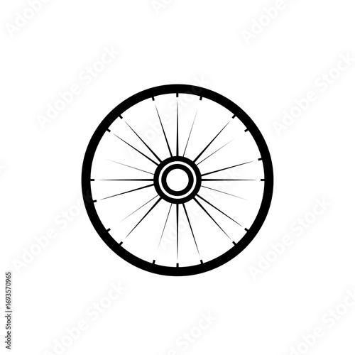 bicycle wheel isolated