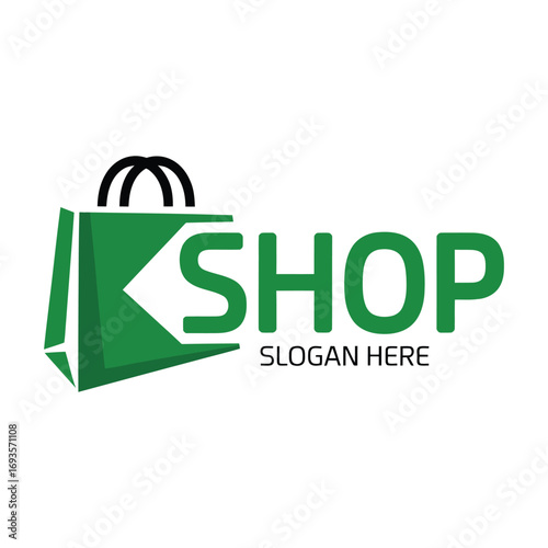 Shop Logo, Shopping Logo Design vector