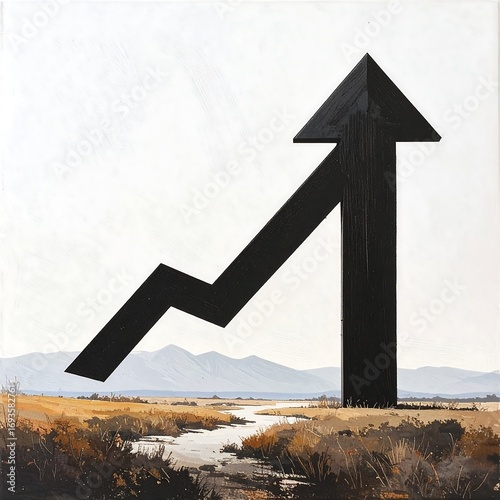 Growth in a landscape