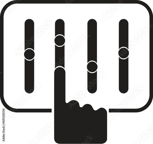 equalizer control vector illustration